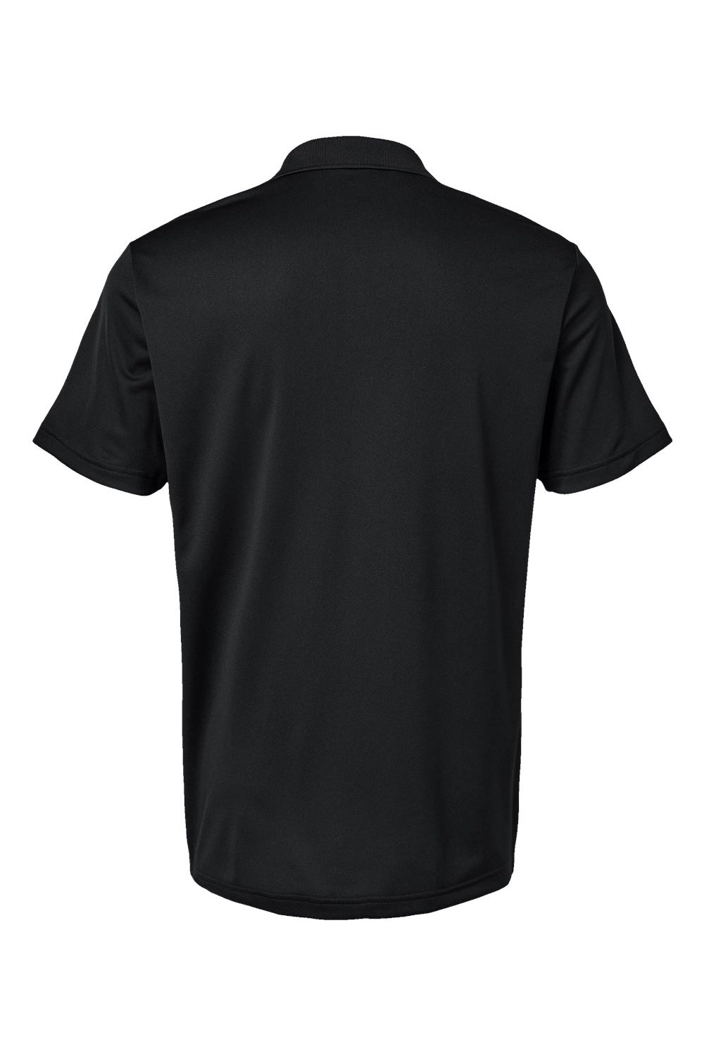 Adidas A430 Mens Basic Short Sleeve Polo Shirt Black Flat Back