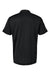 Adidas A430 Mens Basic Short Sleeve Polo Shirt Black Flat Back