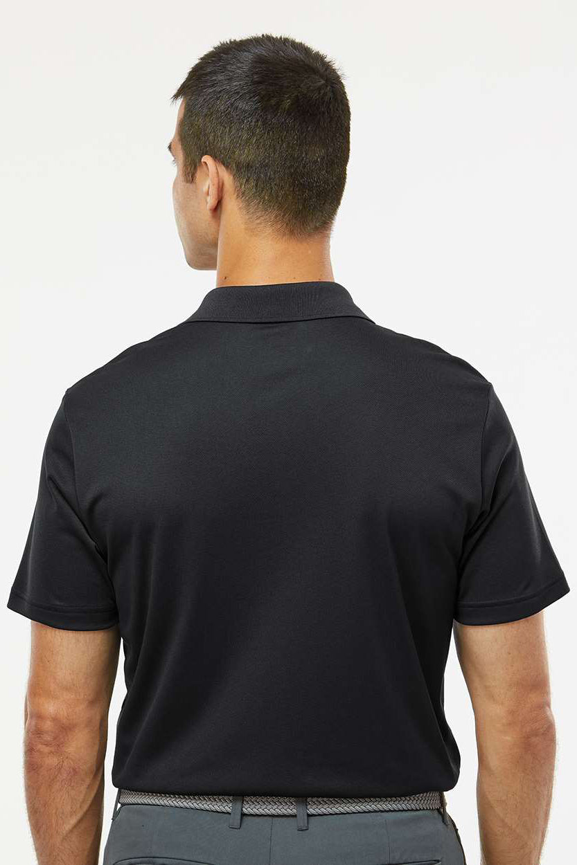 Adidas A430 Mens Basic Short Sleeve Polo Shirt Black Model Back