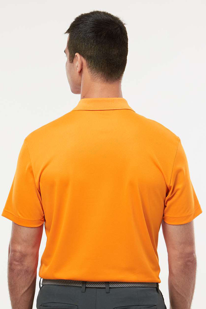 Adidas A430 Mens Basic Short Sleeve Polo Shirt Bright Orange Model Back