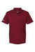 Adidas A430 Mens UV Protection Short Sleeve Polo Shirt Collegiate Burgundy Flat Front