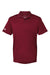 Adidas A430 Mens Basic Short Sleeve Polo Shirt Collegiate Burgundy Flat Front