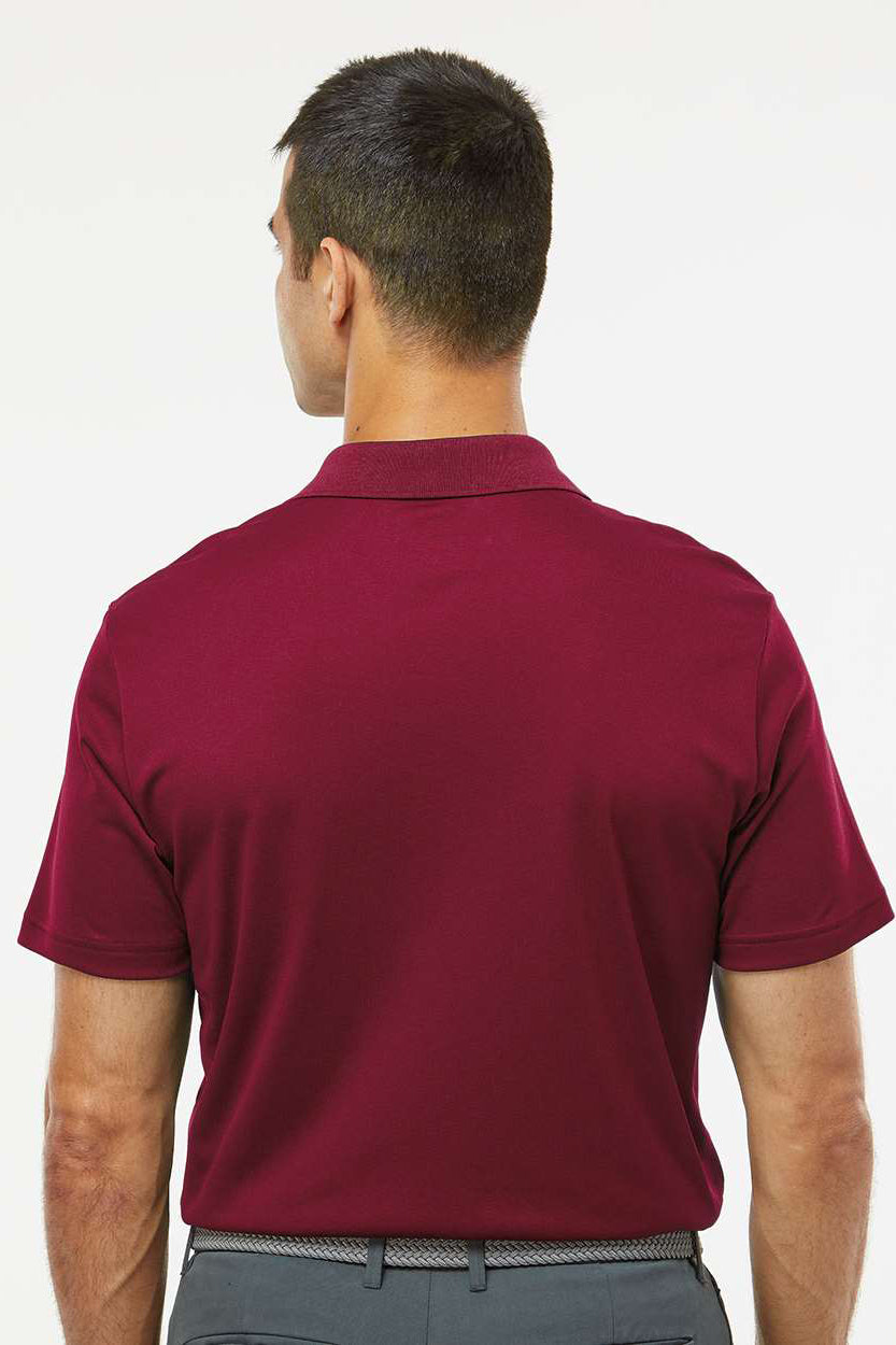 Adidas A430 Mens UV Protection Short Sleeve Polo Shirt Collegiate Burgundy Model Back