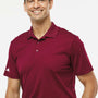Adidas Mens UV Protection Short Sleeve Polo Shirt - Collegiate Burgundy - NEW