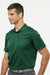 Adidas A430 Mens Basic Short Sleeve Polo Shirt Collegiate Green Model Side