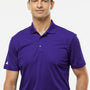 Adidas Mens UV Protection Short Sleeve Polo Shirt - Collegiate Purple - NEW