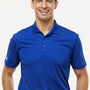 Adidas Mens UV Protection Short Sleeve Polo Shirt - Collegiate Royal Blue - NEW