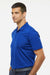 Adidas A430 Mens Basic Short Sleeve Polo Shirt Collegiate Royal Blue Model Side
