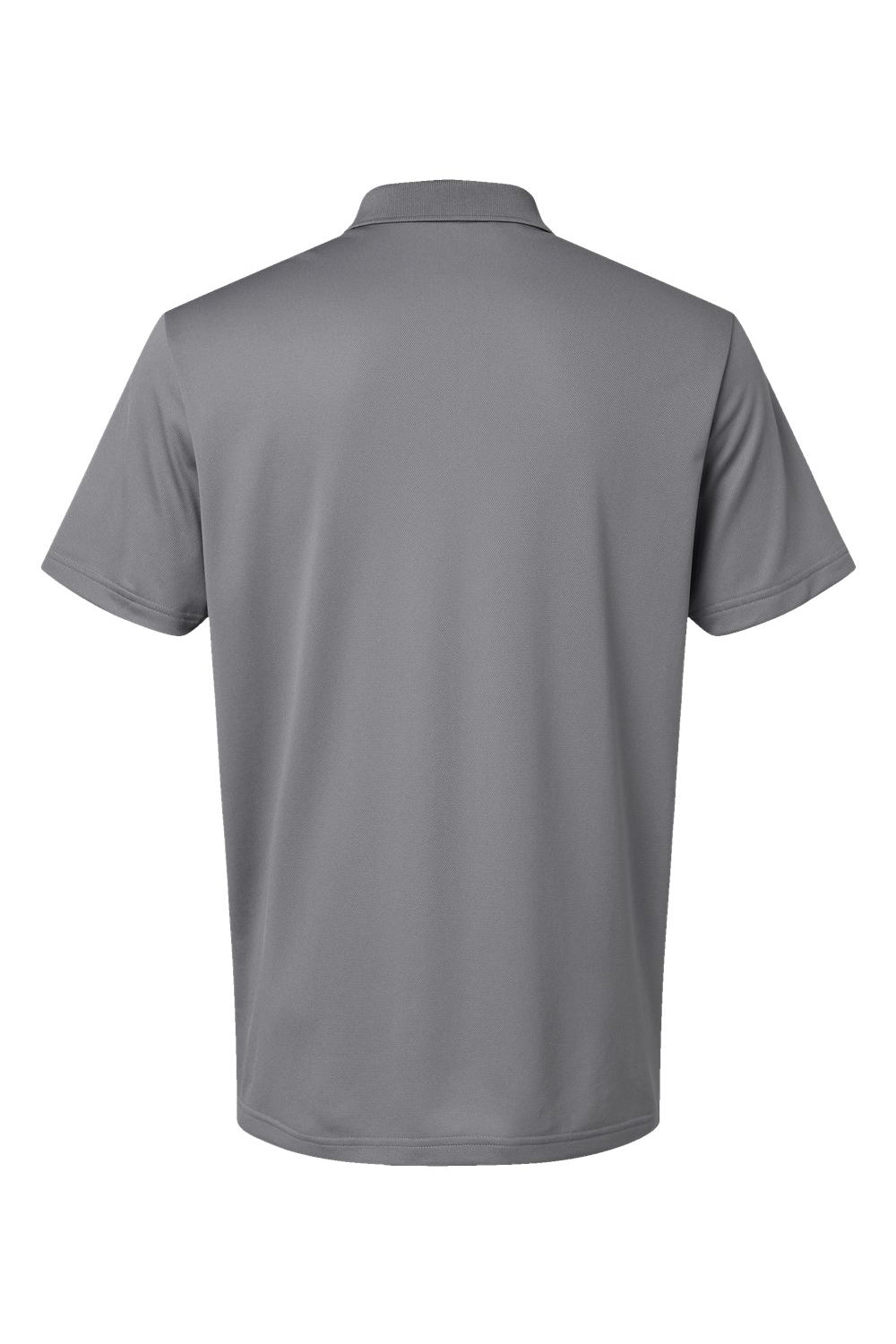 Adidas A430 Mens Basic Short Sleeve Polo Shirt Grey Flat Back