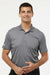 Adidas A430 Mens UV Protection Short Sleeve Polo Shirt Grey Model Front