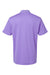 Adidas A430 Mens UV Protection Short Sleeve Polo Shirt Light Flash Purple Flat Back