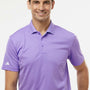 Adidas Mens UV Protection Short Sleeve Polo Shirt - Light Flash Purple - NEW