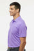 Adidas A430 Mens UV Protection Short Sleeve Polo Shirt Light Flash Purple Model Side