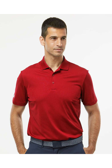 Adidas A430 Mens Basic Short Sleeve Polo Shirt Power Red Model Front