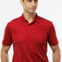 Adidas Mens UV Protection Short Sleeve Polo Shirt - Power Red - NEW
