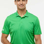 Adidas Mens UV Protection Short Sleeve Polo Shirt - Vivid Green - NEW