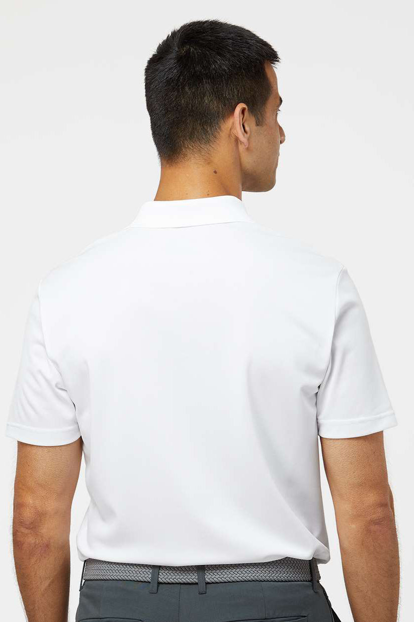 Adidas A430 Mens Basic Short Sleeve Polo Shirt White Model Back