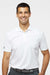 Adidas A430 Mens UV Protection Short Sleeve Polo Shirt White Model Front