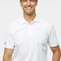 Adidas Mens UV Protection Short Sleeve Polo Shirt - White - NEW