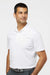 Adidas A430 Mens UV Protection Short Sleeve Polo Shirt White Model Side