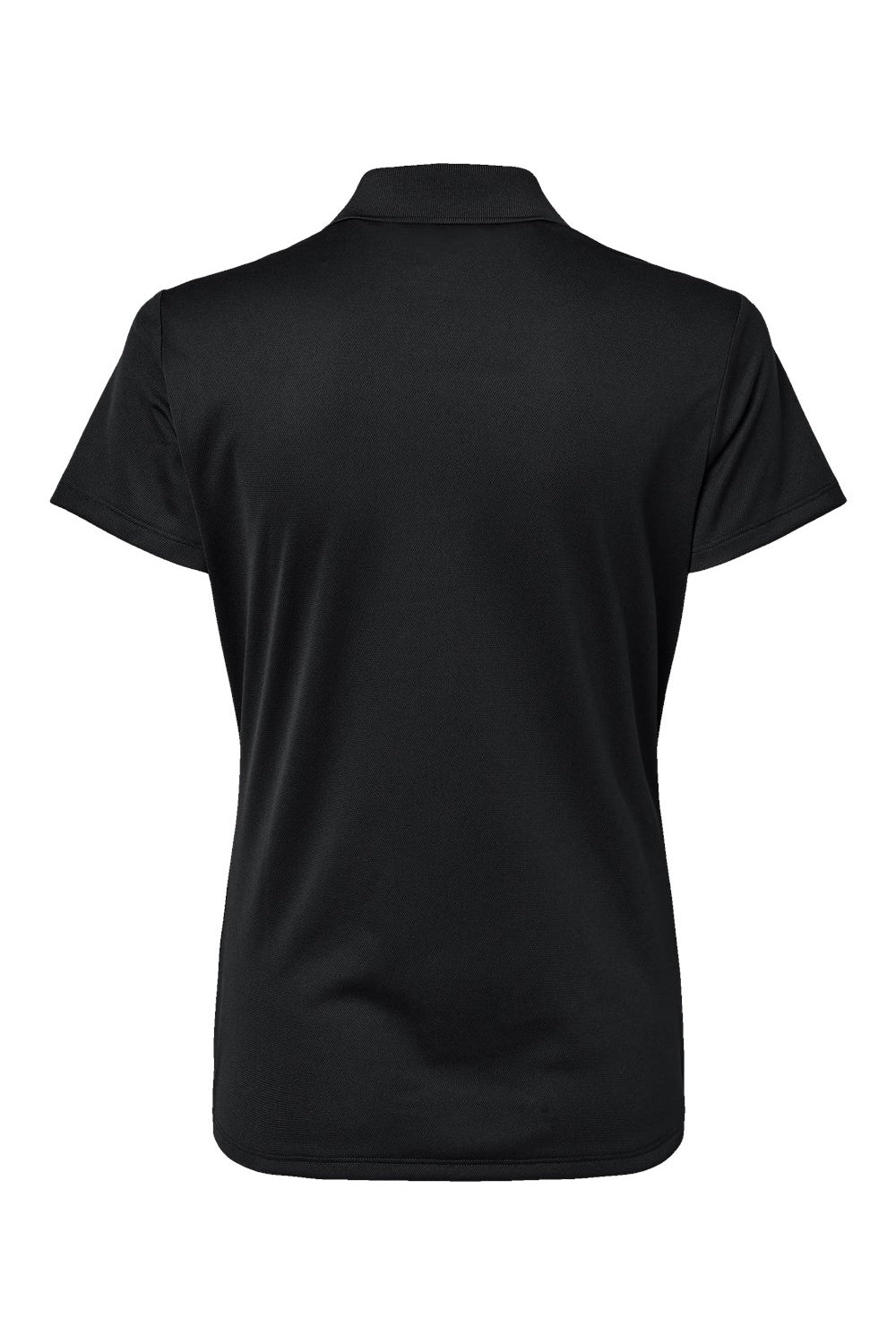 Adidas A431 Womens Basic Short Sleeve Polo Shirt Black Flat Back