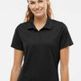 Adidas Womens UV Protection Short Sleeve Polo Shirt - Black - NEW