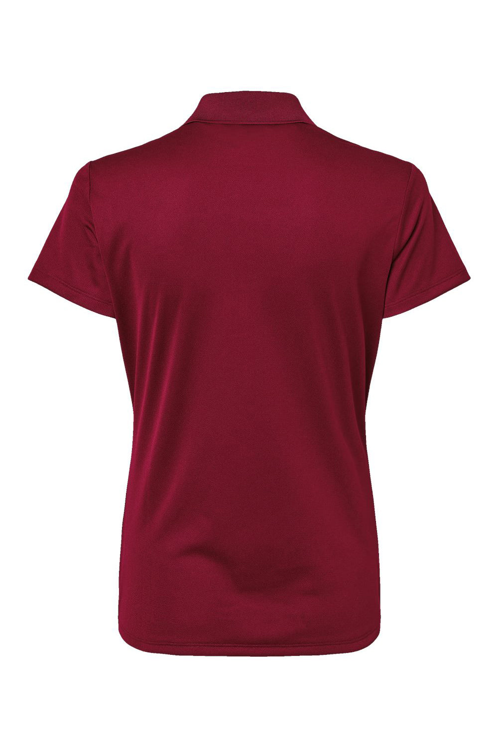 Adidas A431 Womens Basic Short Sleeve Polo Shirt Collegiate Burgundy Flat Back