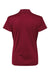Adidas A431 Womens UV Protection Short Sleeve Polo Shirt Collegiate Burgundy Flat Back