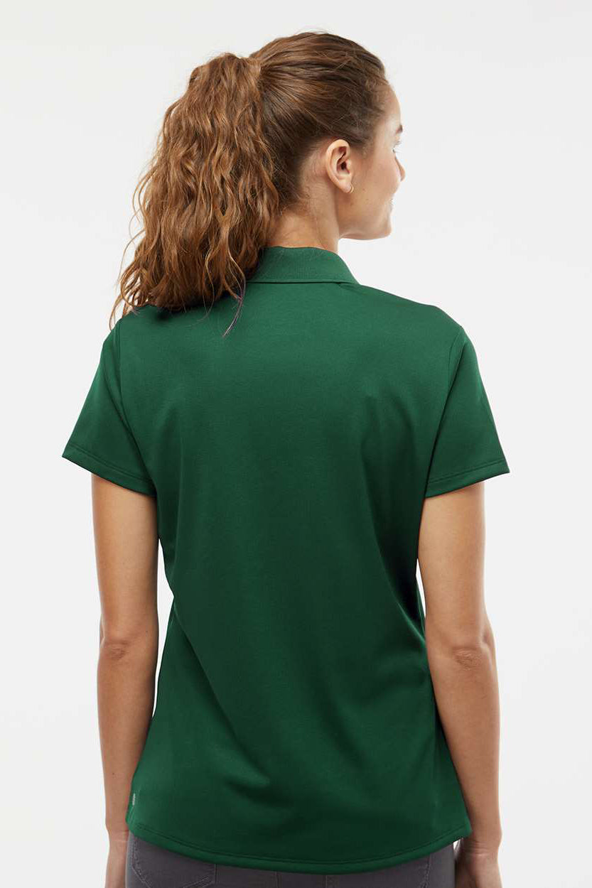 Adidas A431 Womens Basic Short Sleeve Polo Shirt Collegiate Green Model Back