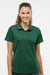 Adidas A431 Womens UV Protection Short Sleeve Polo Shirt Collegiate Green Model Front