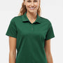 Adidas Womens UV Protection Short Sleeve Polo Shirt - Collegiate Green
