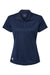 Adidas A431 Womens Basic Short Sleeve Polo Shirt Collegiate Navy Blue Flat Front