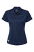 Adidas A431 Womens UV Protection Short Sleeve Polo Shirt Collegiate Navy Blue Flat Front