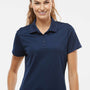Adidas Womens UV Protection Short Sleeve Polo Shirt - Collegiate Navy Blue - NEW