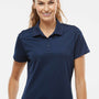 Adidas Womens UV Protection Short Sleeve Polo Shirt - Collegiate Navy Blue