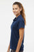 Adidas A431 Womens UV Protection Short Sleeve Polo Shirt Collegiate Navy Blue Model Side