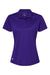 Adidas A431 Womens UV Protection Short Sleeve Polo Shirt Collegiate Purple Flat Front