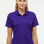 Adidas Womens UV Protection Short Sleeve Polo Shirt - Collegiate Purple - NEW