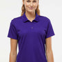 Adidas Womens UV Protection Short Sleeve Polo Shirt - Collegiate Purple
