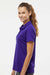 Adidas A431 Womens Basic Short Sleeve Polo Shirt Collegiate Purple Model Side