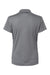 Adidas A431 Womens Basic Short Sleeve Polo Shirt Grey Flat Back