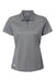 Adidas A431 Womens Basic Short Sleeve Polo Shirt Grey Flat Front