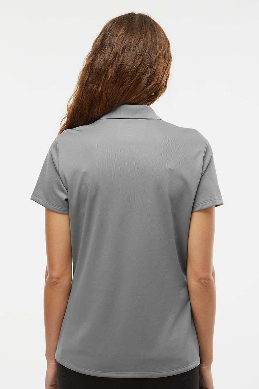 Adidas A431 Womens UV Protection Short Sleeve Polo Shirt Grey Model Back