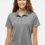 Adidas Womens UV Protection Short Sleeve Polo Shirt - Grey - NEW