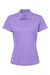 Adidas A431 Womens UV Protection Short Sleeve Polo Shirt Light Flash Purple Flat Front