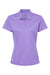 Adidas A431 Womens UV Protection Short Sleeve Polo Shirt Light Flash Purple Flat Front