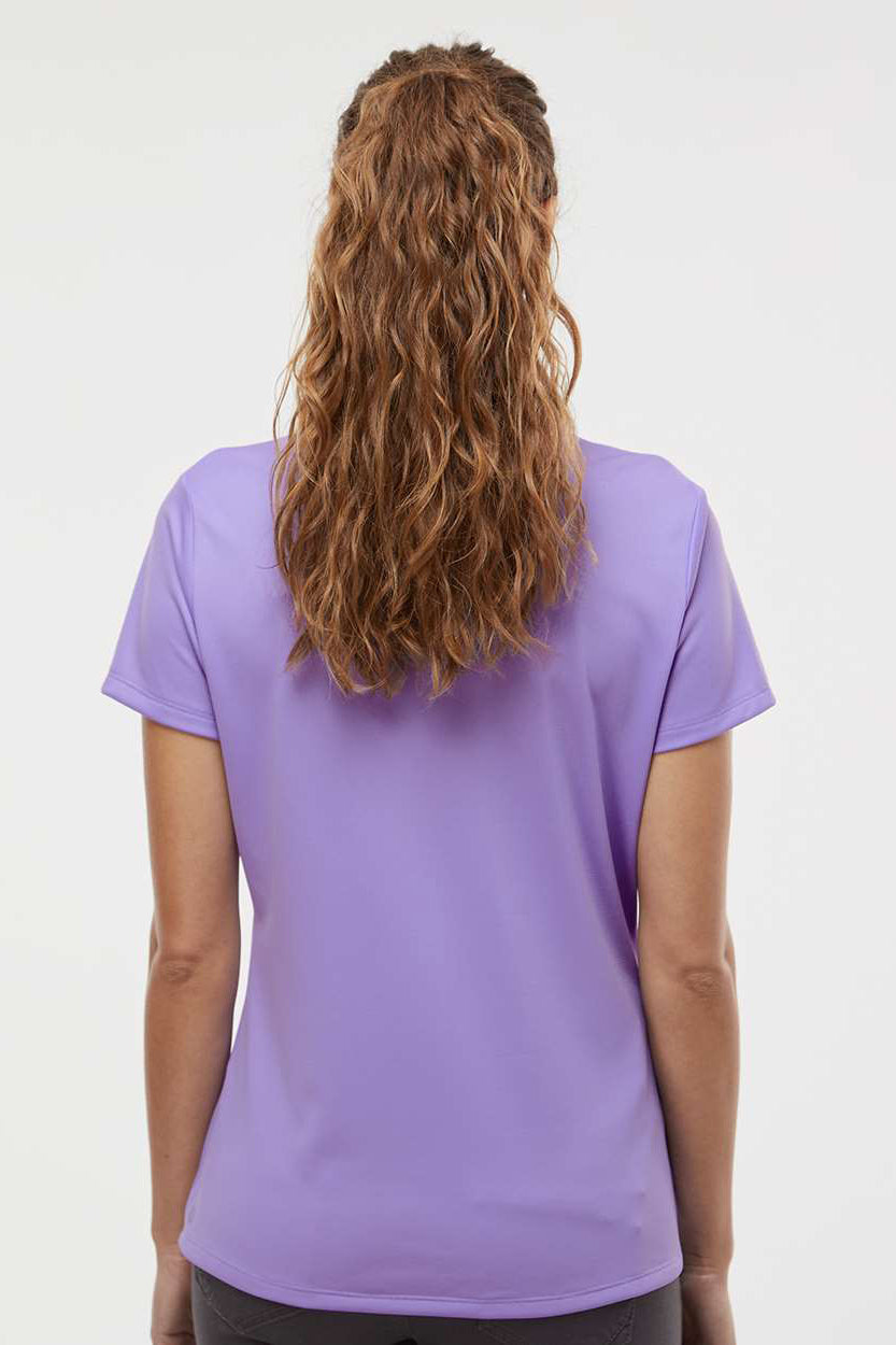 Adidas A431 Womens Basic Short Sleeve Polo Shirt Light Flash Purple Model Back
