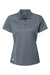 Adidas A431 Womens Basic Short Sleeve Polo Shirt Onix Flat Front