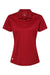 Adidas A431 Womens UV Protection Short Sleeve Polo Shirt Power Red Flat Front