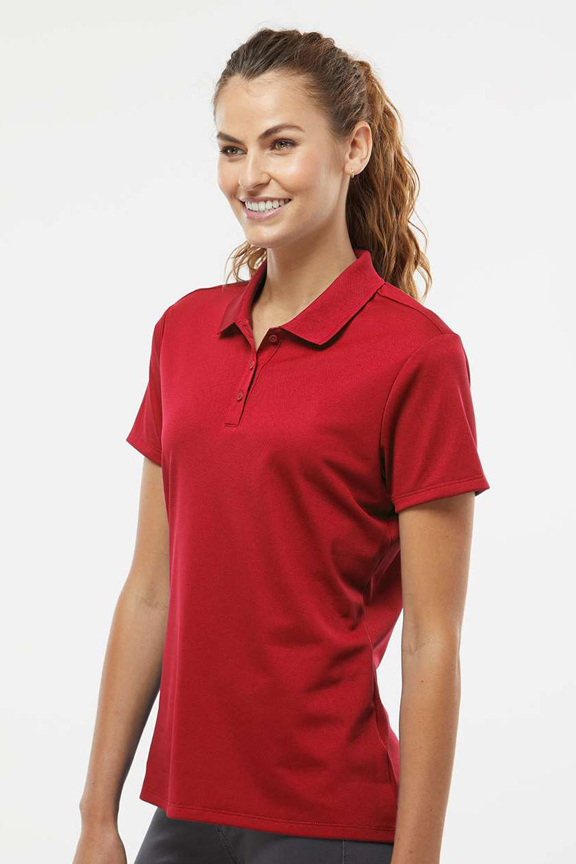 Adidas A431 Womens Basic Short Sleeve Polo Shirt Power Red Model Side